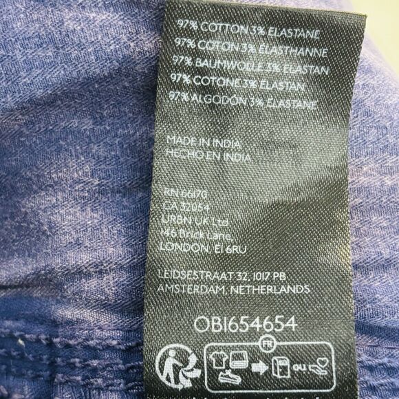 We The Free Can't Compare Slouch Pants Womens XS  Zip Pockets Buckle Cargo Blue - Picture 13 of 16